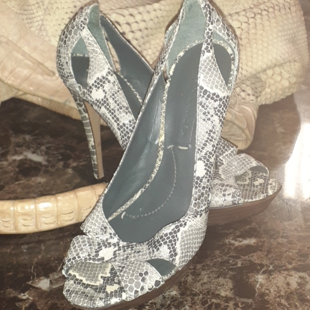 BCBG animal print heels
